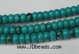 CNT360 15.5 inches 4*6mm rondelle turquoise beads wholesale