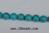 CNT39 16 inches 4mm round turquoise beads wholesale