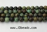 CNT413 15.5 inches 12mm round natural turquoise beads wholesale