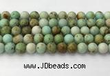 CNT418 15.5 inches 10mm round mongolian turquoise beads wholesale