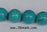 CNT46 16 inches 18mm round turquoise beads wholesale