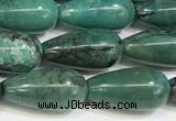 CNT514 15.5 inches 8*16mm teardrop turquoise gemstone beads