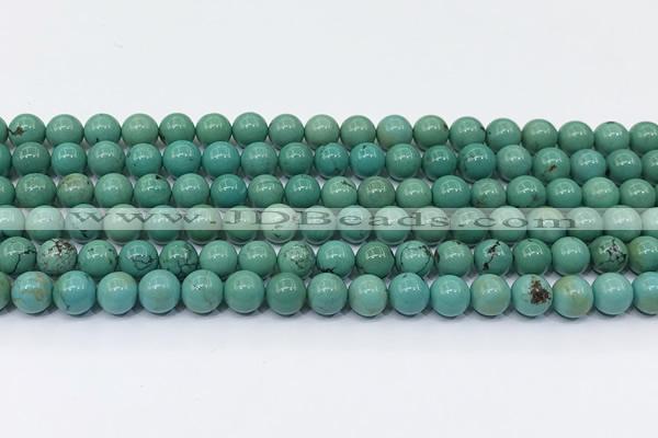 CNT574 15.5 inches 7mm round turquoise gemstone beads