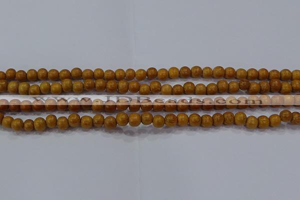 CNW02 15.5 inches 6mm round nangka wood beads wholesale