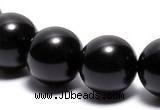 COB05 15 inches 14mm round black obsidian gemstone beads wholesale