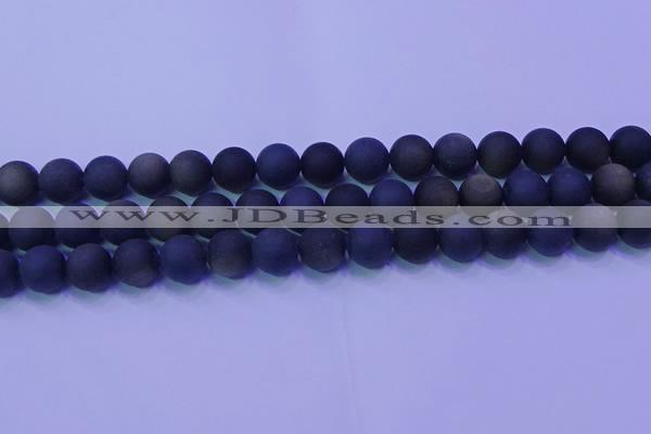 COB280 15.5 inches 10mm round matte golden obsidian beads wholesale