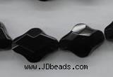 COB412 15.5 inches 15*20mm faceted black obsidian beads