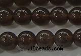 COB600 15.5 inches 6mm round ice black obsidian beads wholesale