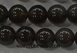 COB601 15.5 inches 8mm round ice black obsidian beads wholesale