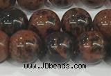 COB753 15.5 inches 10mm round mahogany obsidian beads wholesale