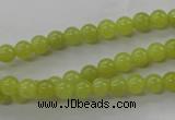 COJ102 15.5 inches 6mm round olive jade beads wholesale