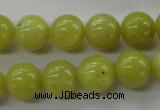 COJ105 15.5 inches 12mm round olive jade beads wholesale