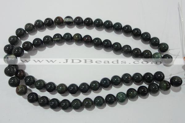 COJ304 15.5 inches 12mm round Indian bloodstone beads wholesale