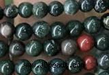 COJ330 15.5 inches 4mm round Indian bloodstone beads wholesale