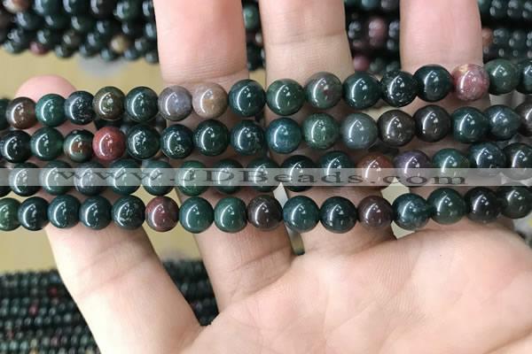 COJ331 15.5 inches 6mm round Indian bloodstone beads wholesale