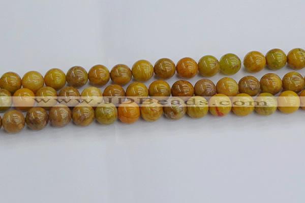 COJ603 15.5 inches 10mm round orpiment jasper beads wholesale