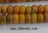 COJ611 15.5 inches 4*6mm rondelle orpiment jasper beads