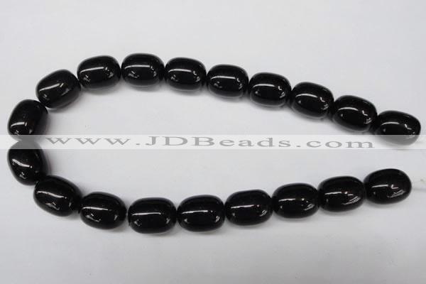 CON28 15.5 inches 15*20mm drum black onyx gemstone beads