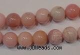 COP1004 15.5 inches 10mm round natural pink opal gemstone beads