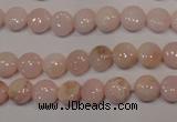 COP1011 15.5 inches 8mm flat round natural pink opal gemstone beads