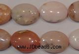 COP1025 15.5 inches 15*20mm oval natural pink opal gemstone beads