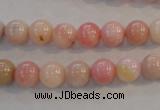 COP1061 15.5 inches 8mm round natural pink opal gemstone beads