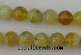 COP1203 15.5 inches 10mm round yellow opal gemstone beads