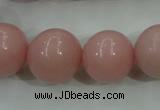 COP1217 15.5 inches 18mm round Chinese pink opal gemstone beads