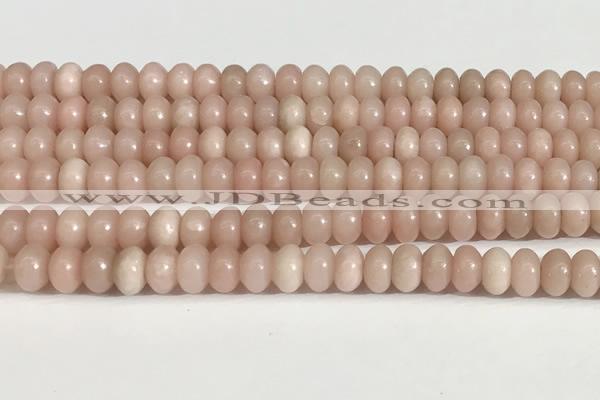 COP1238 15.5 inches 5*8mm rondelle Chinese pink opal beads