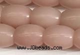 COP1245 15.5 inches 8*10mm rice Chinese pink opal beads