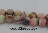 COP1251 15.5 inches 6mm round natural pink opal gemstone beads