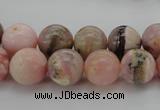 COP1254 15.5 inches 12mm round natural pink opal gemstone beads