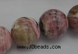 COP1257 15.5 inches 18mm round natural pink opal gemstone beads