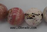 COP1258 15.5 inches 20mm round natural pink opal gemstone beads