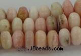 COP1286 15.5 inches 4*6mm rondelle natural pink opal beads