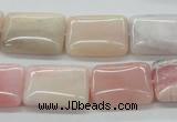 COP14 15.5 inches 15*20mm rectangle natural pink opal beads wholesale