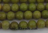 COP1401 15.5 inches 6mm round yellow opal gemstone beads