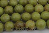 COP1402 15.5 inches 8mm round yellow opal gemstone beads