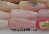 COP1490 15.5 inches 8*20mm teardrop natural pink opal beads