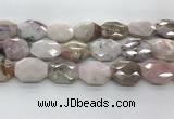 COP1497 22*28mm - 25*32mm faceted octagonal natural pink opal beads