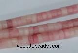 COP156 15.5 inches 4*6mm rondelle pink opal gemstone beads wholesale