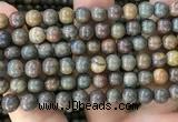 COP1581 15.5 inches 10mm round Australia brown green opal beads