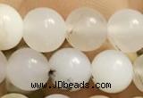 COP1584 15.5 inches 6mm round white opal gemstone beads