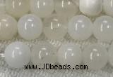 COP1588 15.5 inches 6mm round white opal gemstone beads