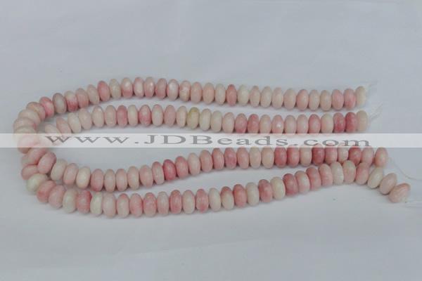 COP160 15.5 inches 6*12mm rondelle pink opal gemstone beads wholesale