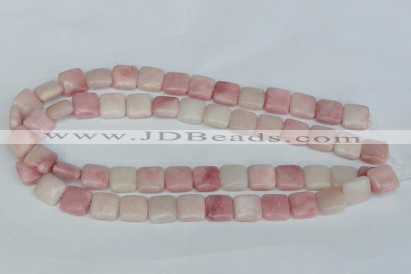 COP161 15.5 inches 12*12mm square pink opal gemstone beads wholesale