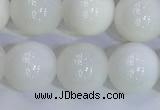 COP1618 15.5 inches 12mm round white opal gemstone beads