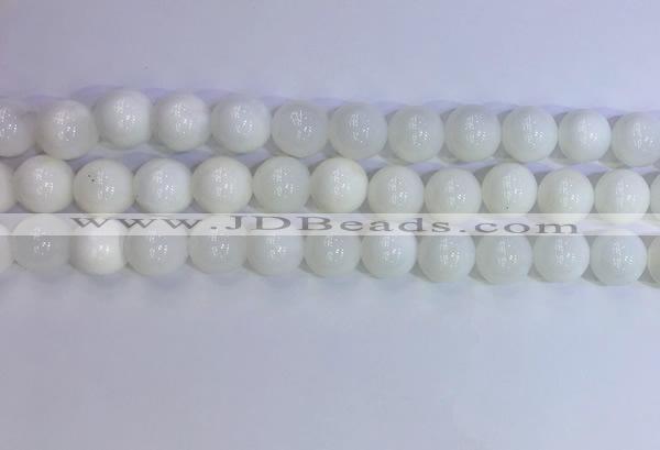 COP1618 15.5 inches 12mm round white opal gemstone beads