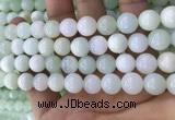 COP1637 15.5 inches 10mm round natural green opal beads