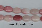 COP165 15.5 inches 10*14mm oval pink opal gemstone beads wholesale